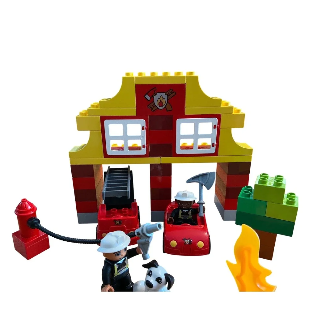 LEGO Duplo Fire Station 6138 My First Fire Station Building Set with Figures Dog - Picture 3 of 4